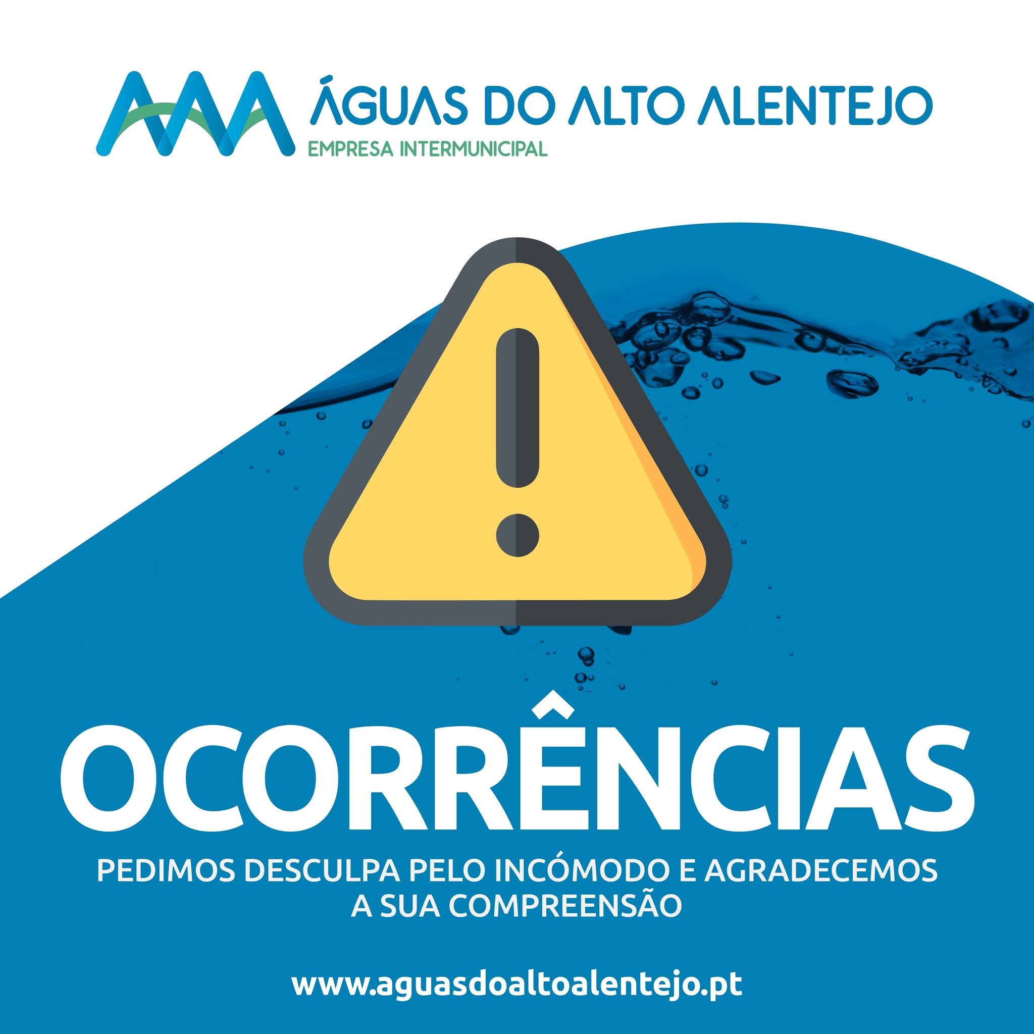 Águas do Alto Alentejo: Perturbações no abastecimento de água em São Bartolomeu (08/07/2024)