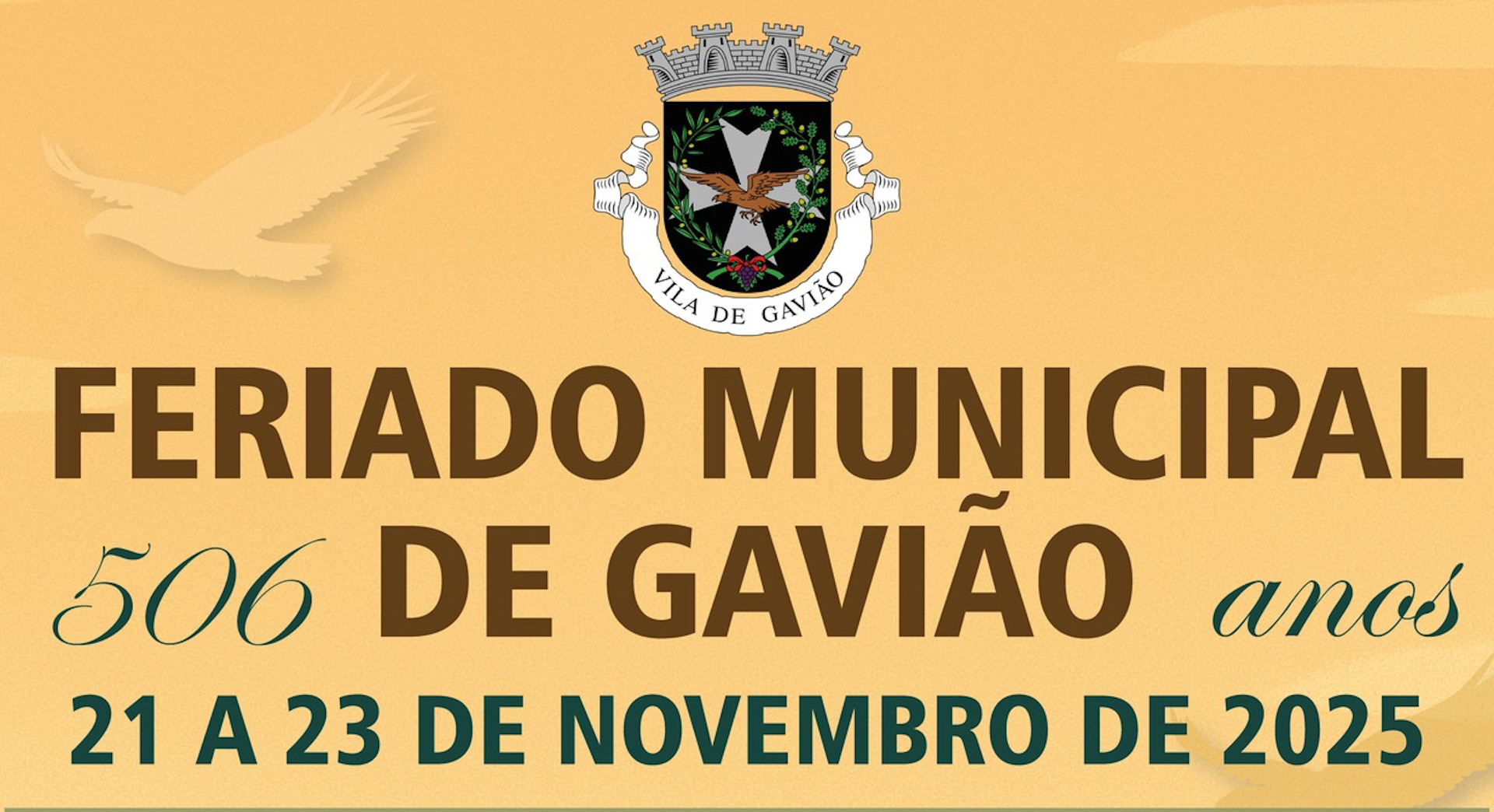 Programa Feriado Municipal de Gavião 21 a 23 novembro 2025