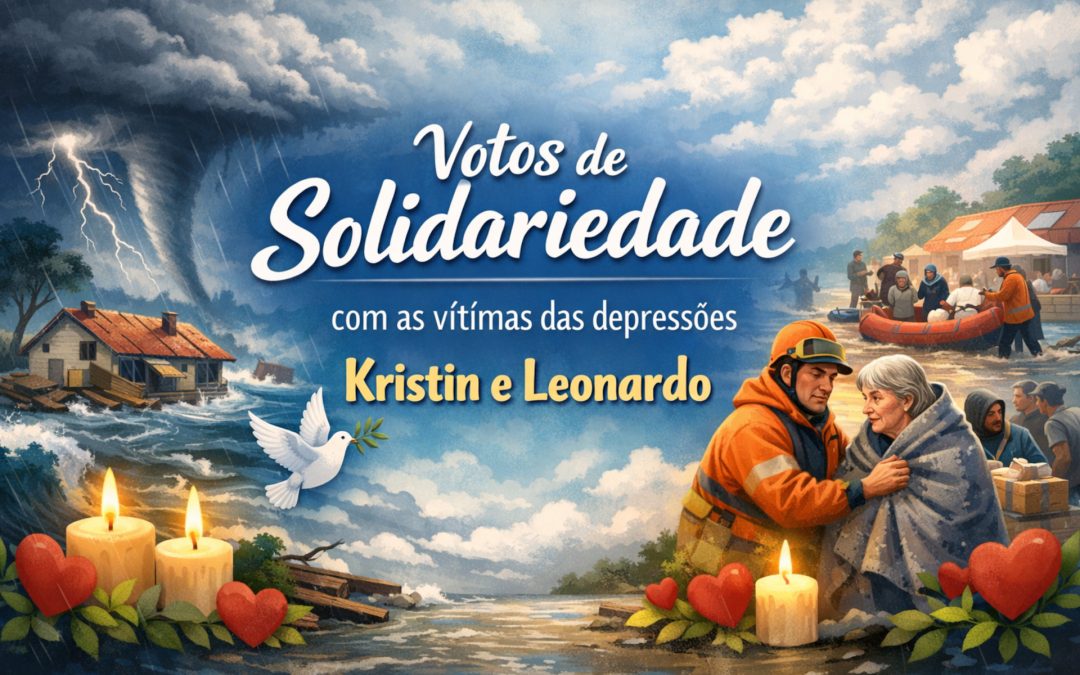 Votos de solidariedade com as vítimas das depressões Kristin e Leonardo